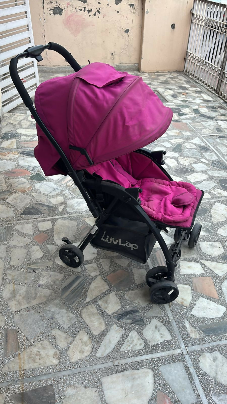 Buy LUVLAP Stroller/Pram – Safe, Foldable Baby Stroller with Reclining Seat & Canopy

