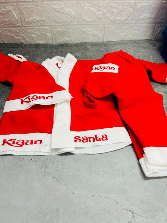 Red and white Santa Claus costume 