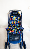 Babyhug Reversible Handle Stroller Reclining Foldable Baby Pram