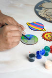 Transform your child's room into a cosmic sanctuary with the Cosmic Creations DIY Space Exploration Clock Kit. 