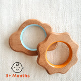 Explore shapes and soothe gums with Babycov's Cute Neem Wood Teethers - natural comfort for safe and playful chewing!