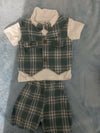 Baby Boys’ Checkered Party Wear Set – 3-Piece Outfit