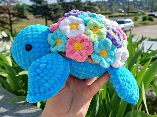 Cute 10" plush turtle toy for kids – soft, cuddly, and safe for playtime or gifting.