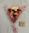 5 Crocheted Flowers with LED Light
