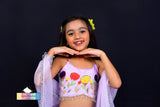 Dress your child in style with the Jelly Lehenga – a unique blend of ethnic and party wear, perfect for special occasions. With its intricate detailing and vibrant colors, this designer ensemble adds elegance and charm to your kid's wardrobe.