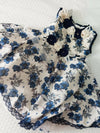 Floral Print Frock/Dress with Floral Work for Baby Girl