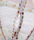 BABYHUG Premium Cotton Gadda Set with Mosquito Net – Jungle Theme Multicolor Cozy Bedding for Babies