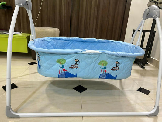 R FOR RABBIT lullabies cradle – safe, smart, and soothing automatic swing for your baby’s sweetest dreams.

