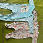 Babyhug/Toffee House Romper Set (set of 2) - Peach and Light Blue
