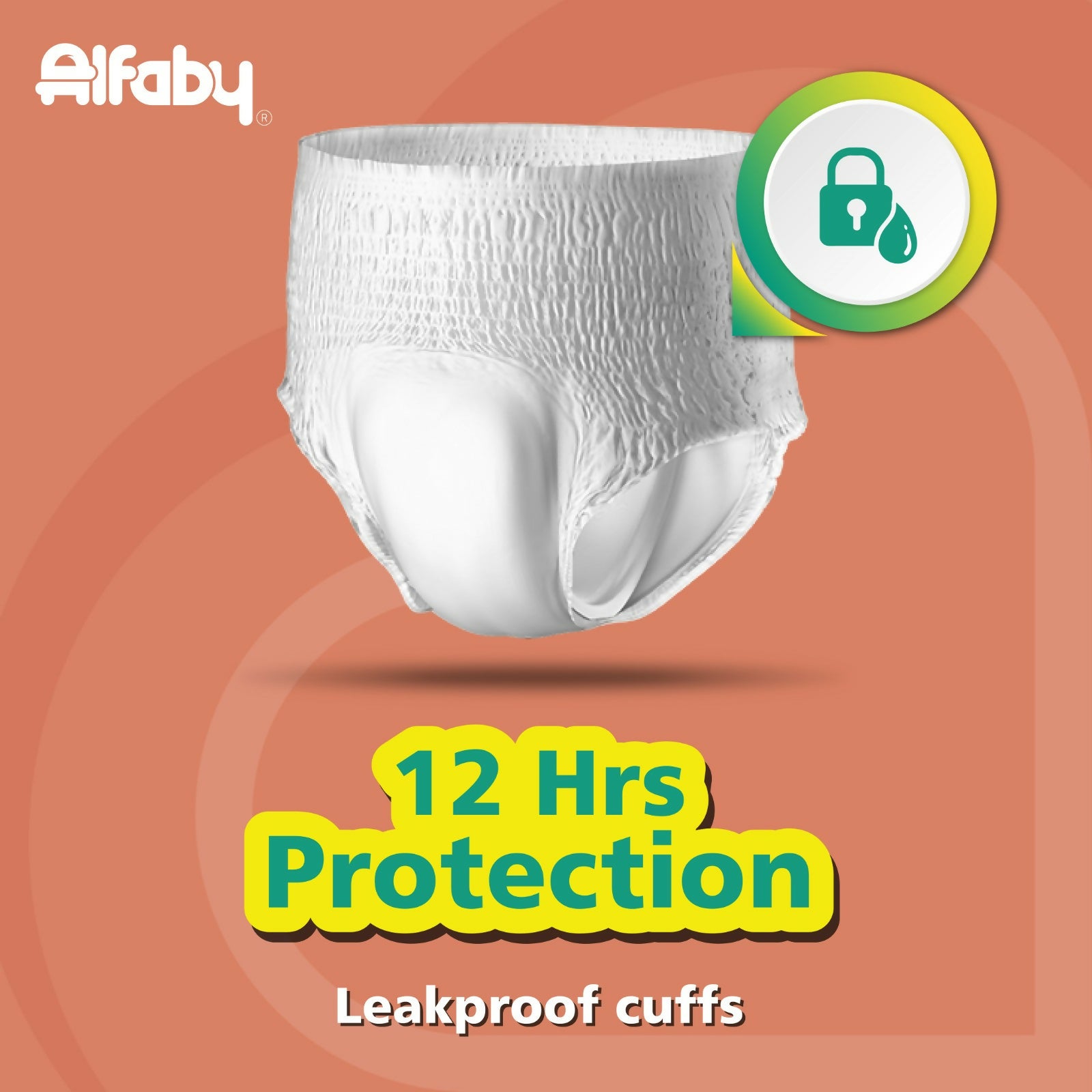 ALFABY Baby Diapers | comfy pants - L Size (62 Pieces)