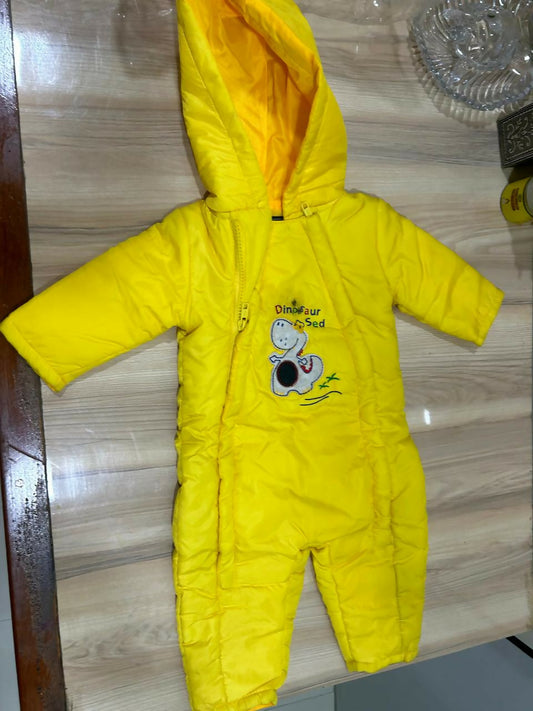 Bright, Warm & Cozy – The Perfect Yellow Winter Jumpsuit for Your Baby!