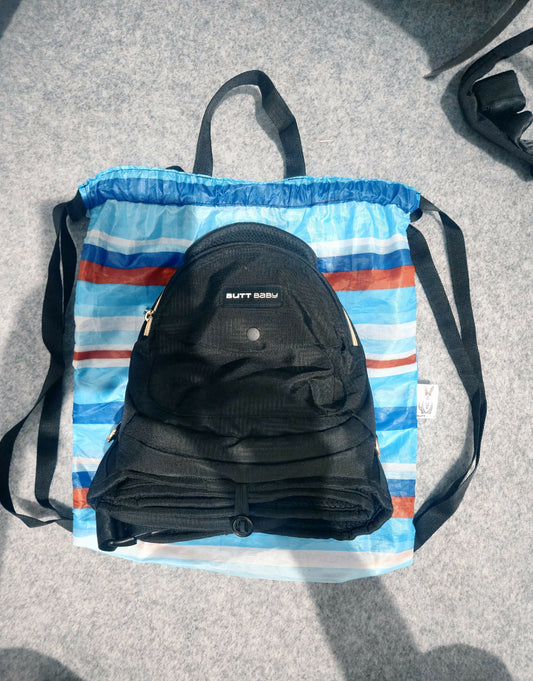 BUTT BABY Carrier Black Gold with Inbuilt Diaper Bag