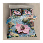 Bedsheet set with hedgehog and flower design 