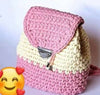 Crochet Hand-made Customised Backpack for Baby Girl