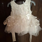 Buy Babyhug Sleeveless Party Wear Tutu Frock – Elegant Tutu Dress with Butterfly & Bow Appliqué for Baby Girls