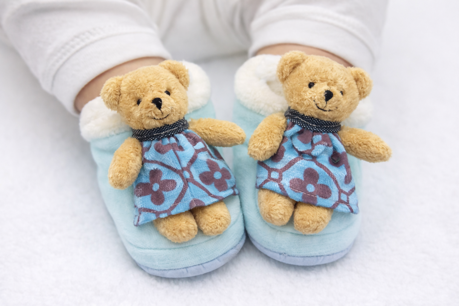 Baby booties cozy and comfortable