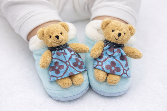 Baby booties cozy and comfortable