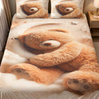 Bedding set with bear design