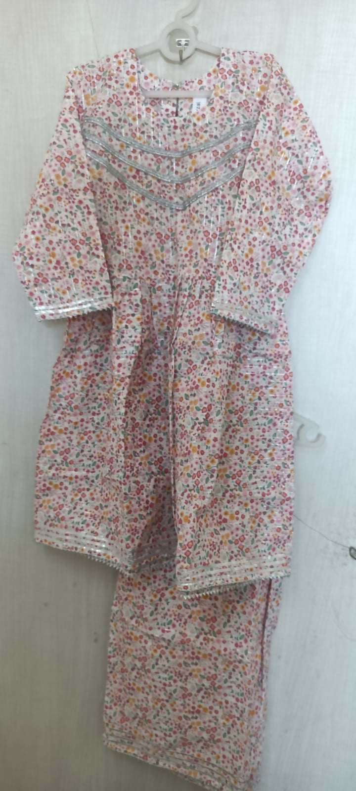 Make a statement with our Beautiful Floral Print Peplum Top and Garara Set, featuring intricate floral prints and luxurious fabric for a look that's both elegant and on-trend.