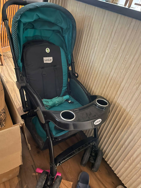 LUVLAP baby stroller – stylish, safe, and travel-friendly pram for happy little journeys.

