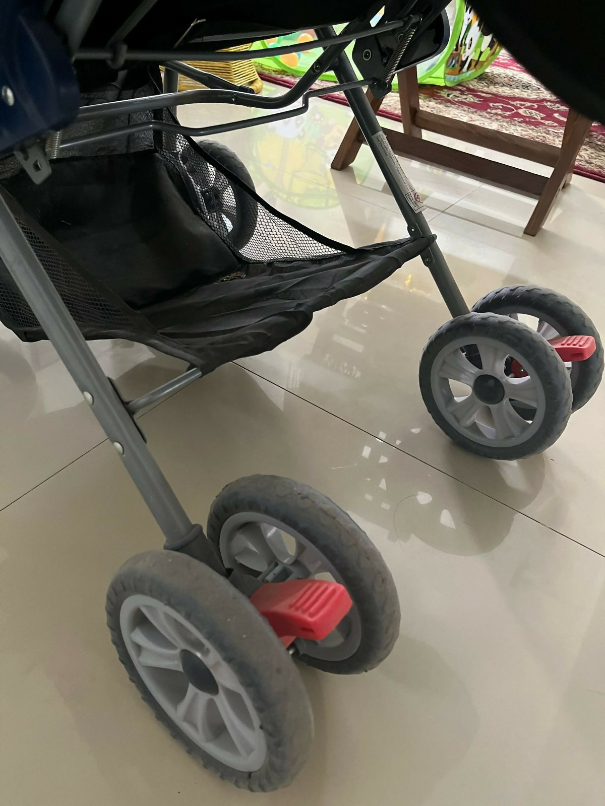 Buy LUVLAP Stroller/Pram – Comfortable, Foldable Baby Stroller with Safety Harness & Storage Basket

