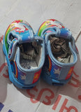Colorful children's shoes with star and rainbow design