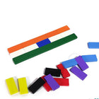 Wooden Dominos blocks - Multicoloured - 100 pcs