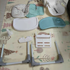R for Rabbit Marshmallow Lite High Chair - Lightweight, Foldable, and Safe for Baby's Mealtime.