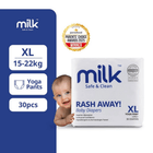 Milk Baby Diaper Yoga Pants, Size XL - 30 Pcs, 15 To 22 KG