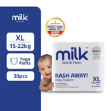 Milk Baby Diaper Yoga Pants, Size XL - 30 Pcs, 15 To 22 KG