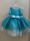 Frozen-Themed Blue Baby Frock (6–9 Months)