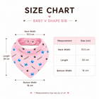 Hosiery Cotton Baby V Shape Bib | Assorted Colors | Steel Snap Button Closure