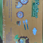 5 Pcs Cartoon Theme Bamboo Fiber Baby Feeding Set Tableware/Baby Crockery Dining Set/Feeding Set for Kids (Lion) Kids Plates