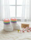 Crochet Baby Rainbow Booties