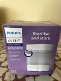 Safeguard your baby's health with the PHILIPS Avent Sterilizer, using steam sterilization to eliminate harmful germs and bacteria from bottles and accessories.