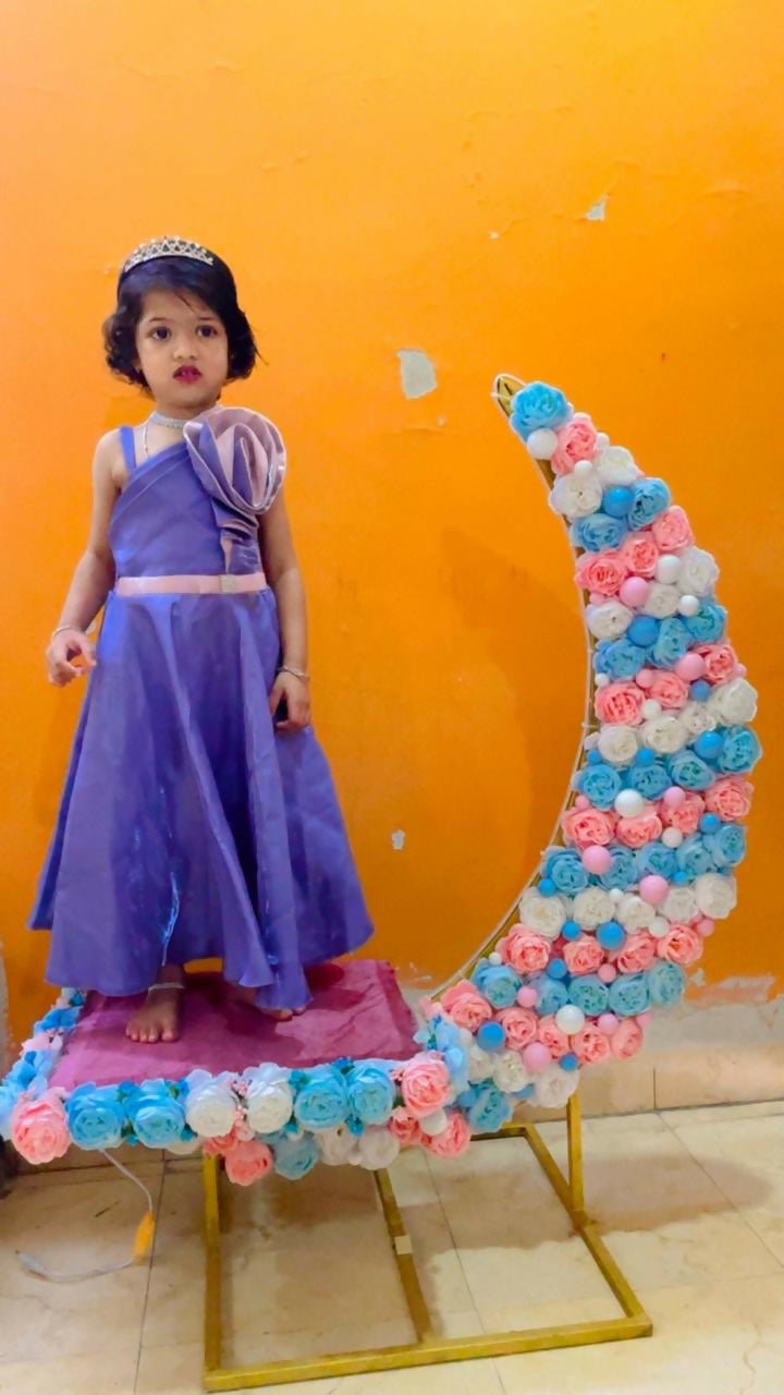 Partywear Long Dress for Baby Girl – Elegant, Comfortable & Celebration-Ready