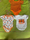 BABYHUG Onesies (Set of 3) - Orange, White and Grey