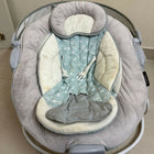 Juniors baby rocker, some used condition with slight fabric discoloration, comfortable and sturdy rocker for infants