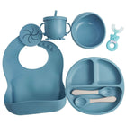 NAUTILUS 9-Piece Silicone Baby Feeding Set – Safe, Durable & Complete Mealtime Solution for Babies & Toddlers