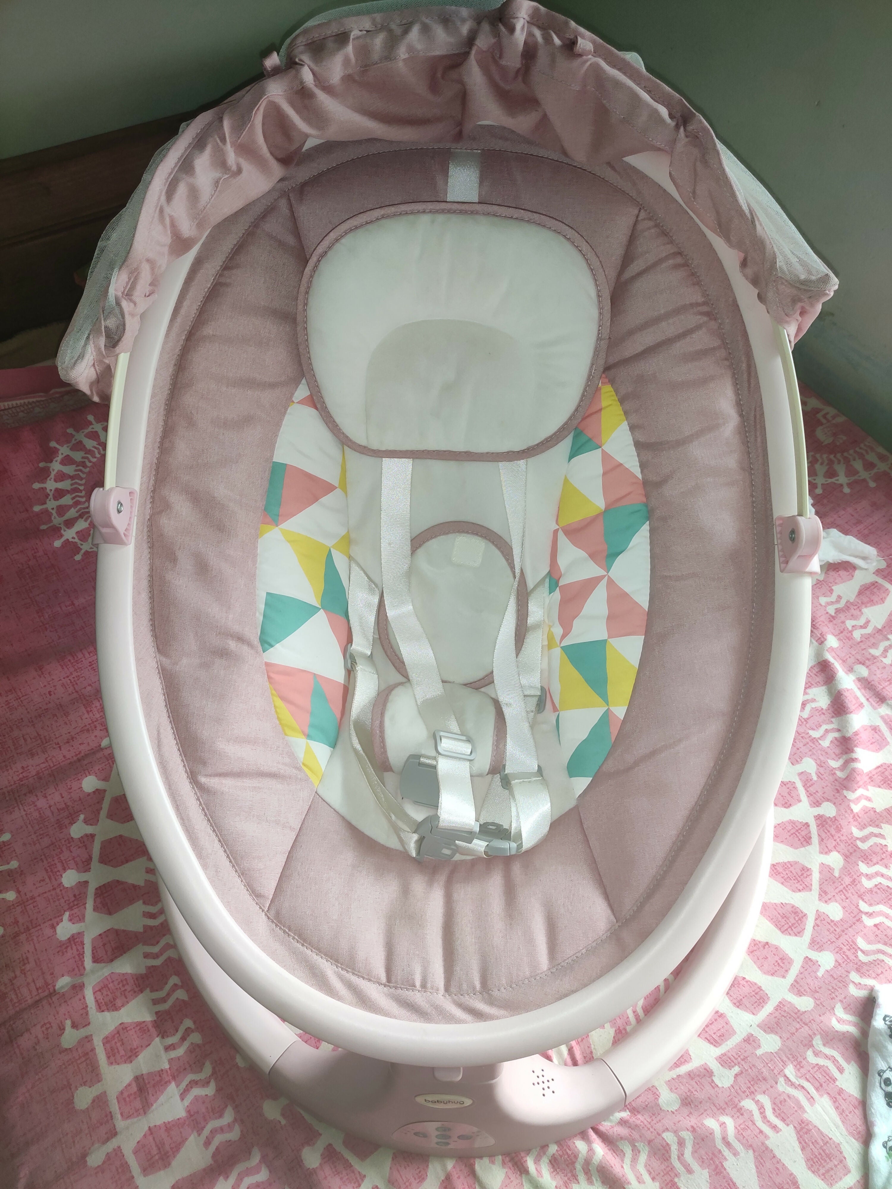 Automatic electric baby swing cradle