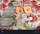 Electric wearable breast pump