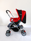 LuvLap Galaxy Baby Stroller Pram 18258 Reversible Handle 5-Point B120