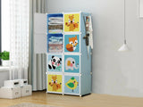 8 Door Plastic Wardrobe for Small Cupboard ( 28×14×56 inch ) - PP Wardrobe