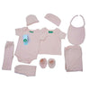 7 Piece Pack for New Born Organic Cotton, Colour with Herbal Extracts