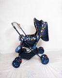 Babyhug Reversible Handle Stroller Reclining Foldable Baby Pram