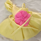 Yellow Sunflower Baby Frock/Dress & Firstcry Animal Printed Baby Chair