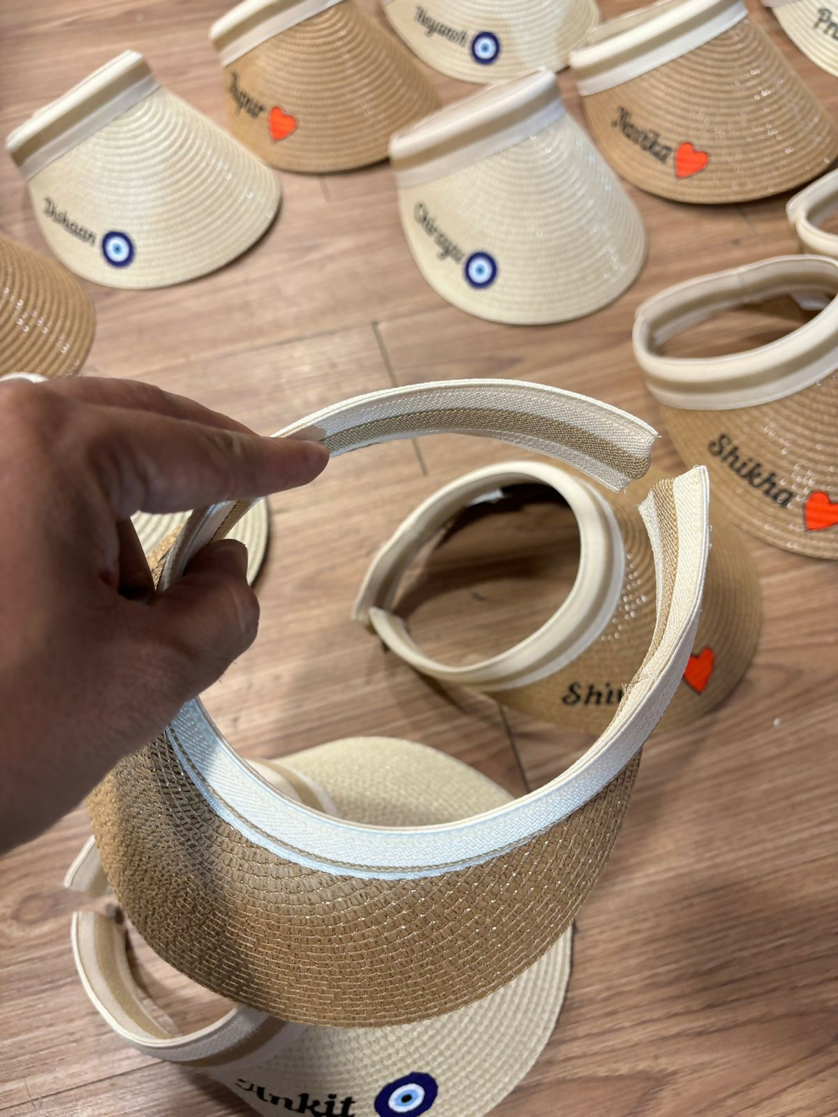 Personalised Beach Visor Caps
