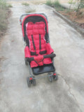 Babyhug Comfy Ride Stroller With Reversible Handle - Red