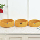 COTTON ROPE WOVEN STORAGE BASKET SET (3 PCS – ROUND)