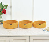 COTTON ROPE WOVEN STORAGE BASKET SET (3 PCS – ROUND)